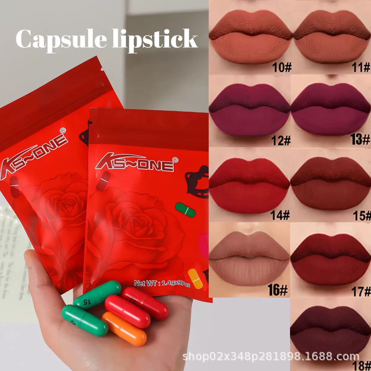 Tijarat Online Mini lipstick Matte Lipstick Capsule (Pack of 9/12/18)