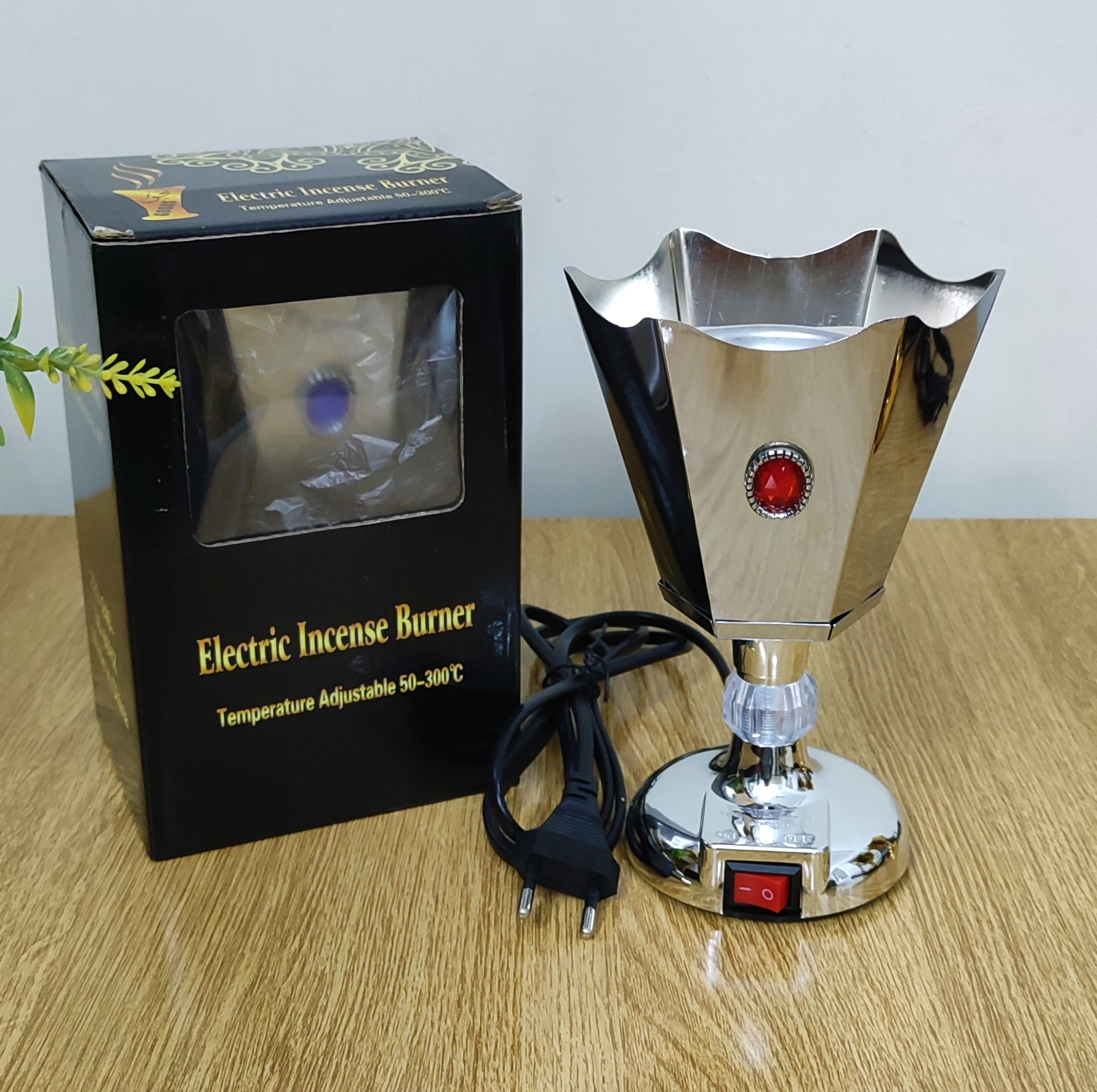 Electric Incense Burner / Bakhoor Burner ( Metal Six Corner Style ) Daraz.pk
