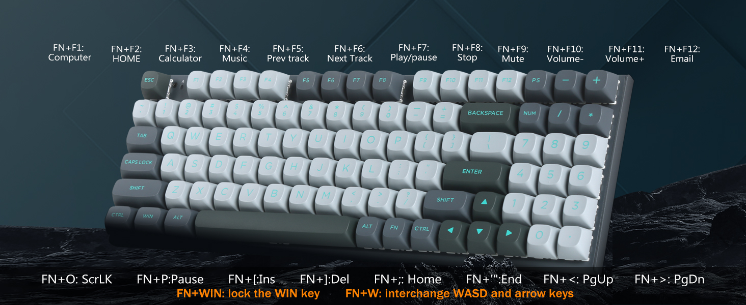 E-YOOSO HZ-94 Rapid Trigger Gaming Keyboard 8k Hz Polling Rate with Magnetic Red Switches Gray/Black 22 be7d5a5c76b2f69b9269ddc7b6a7db30