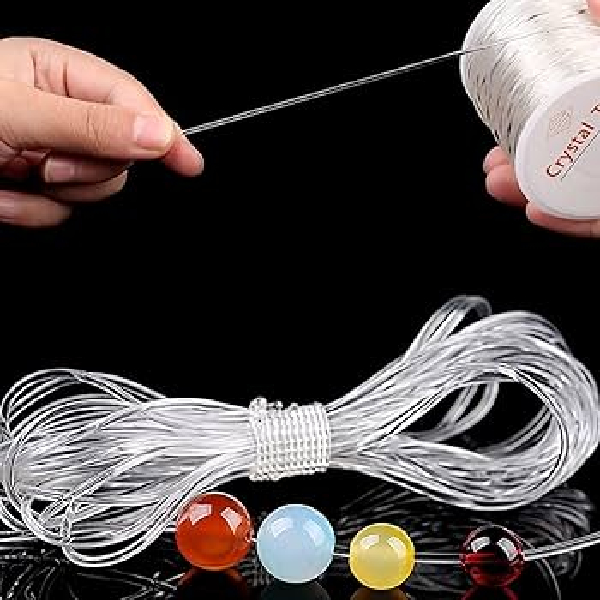 Transparent Stretch Elastic Spool Rope Cord Crystal Thread String 0.8mm Jewelry Making Beading Bracelet Wire Fishing-KS