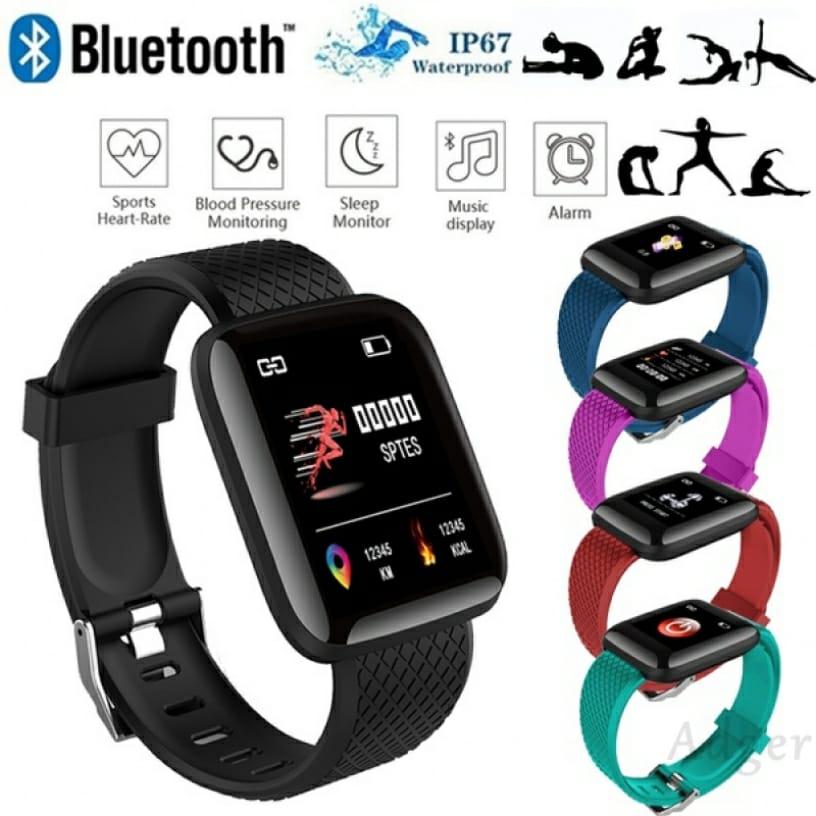 fitness tracker digital sports bluetooth smart watch