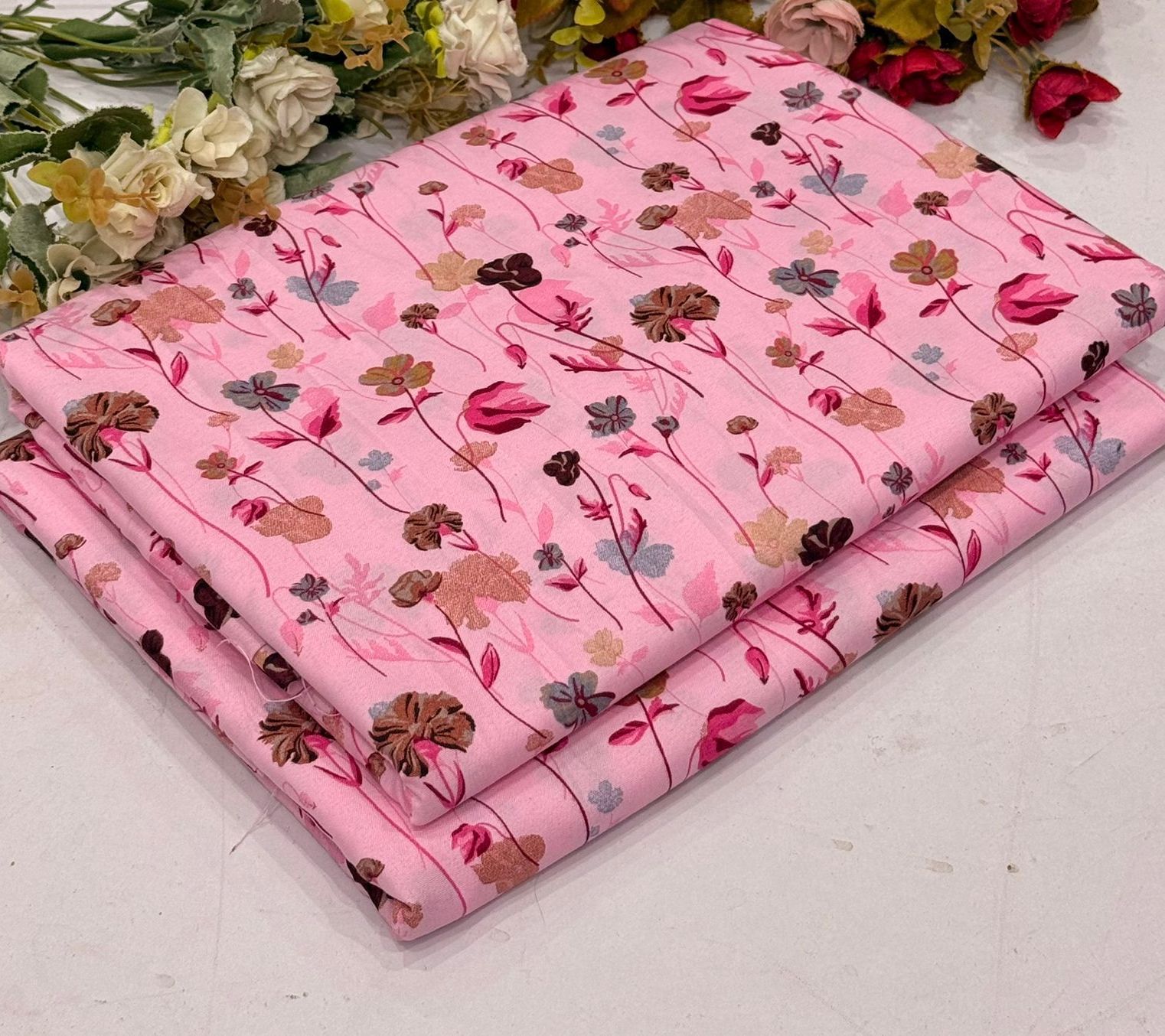 Well various Digital Print Cotton 2pc Suit Latest Design, All Season Cotton Collection Women Suit