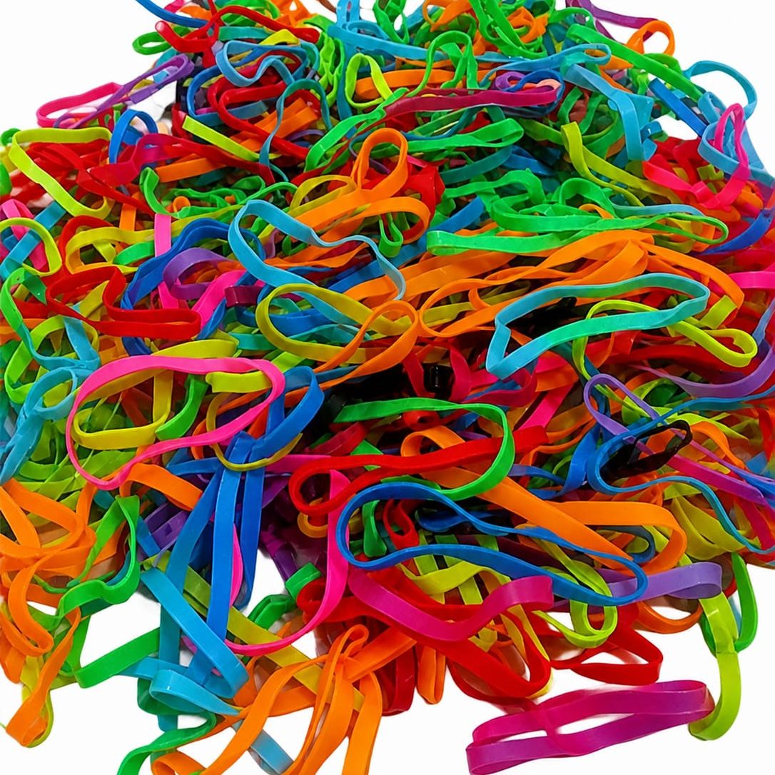500 Pieces Rubber Bands for Girls, Multi Color Rubber Band For Girls Women, Perfect for All Hair Types, Hair Accessories