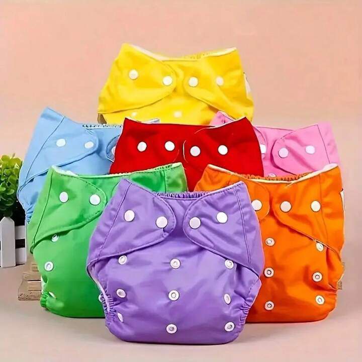 Imported Baby Washable Flexible Free Sizing Diapers Adjustable Pamper Reusable Diaper Imported Baby Washable Reusable Diaper Adjustable Free Size Flexible Cloth Diaper Soft Comfortable Baby Pamper