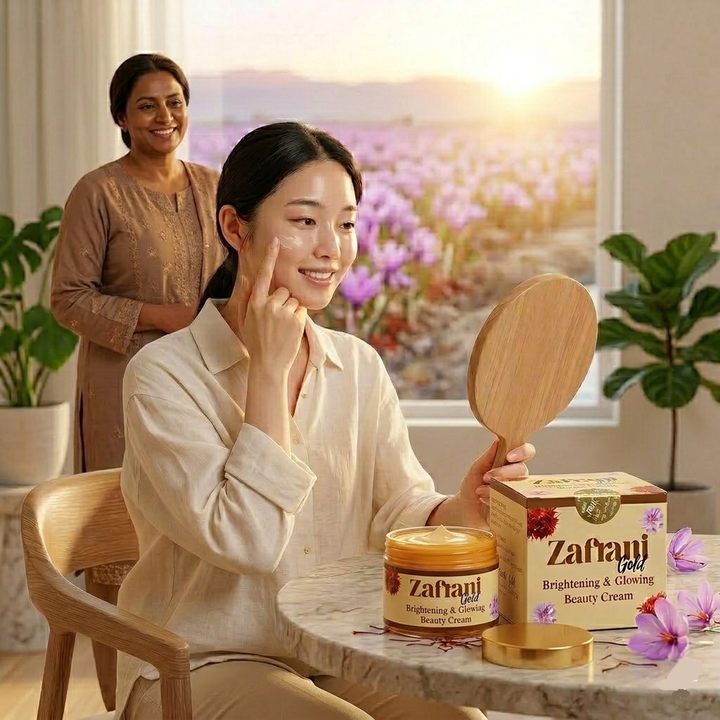 Zafrani Whitening Cream for Face & Body – Natural Skin Brightening & Glow Moisturizer by The Organic Beauty PK