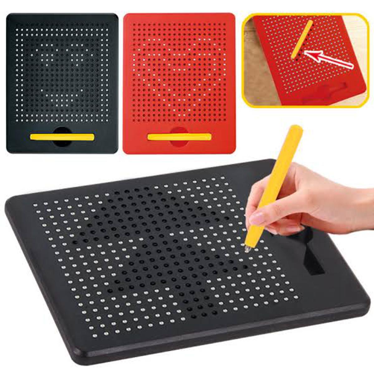 Kids Magnetic Ball Sketch Pad Tablet Drawing Pen Board With Magnetic Stylus  | eBay