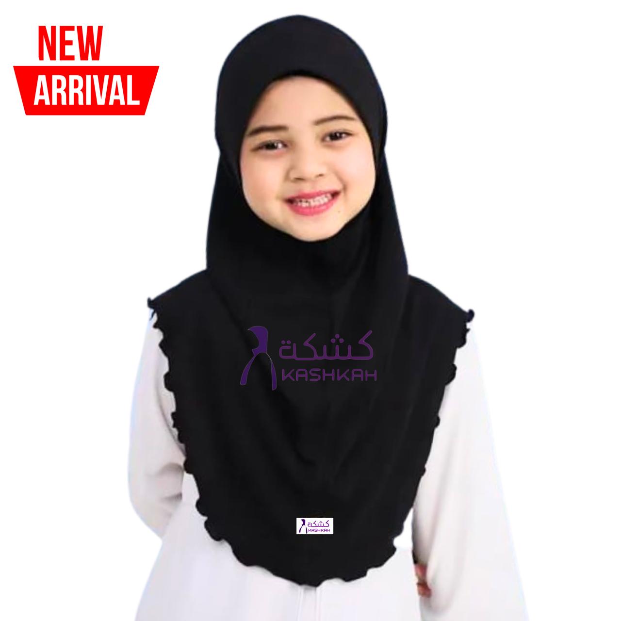 Muslim Kids Girls Hijab Islamic Headscarf Scarf One Piece Children Full  Cover Makna Wrap Cover 2-7 Y Camila's Children's Pashmina/jersey Instant