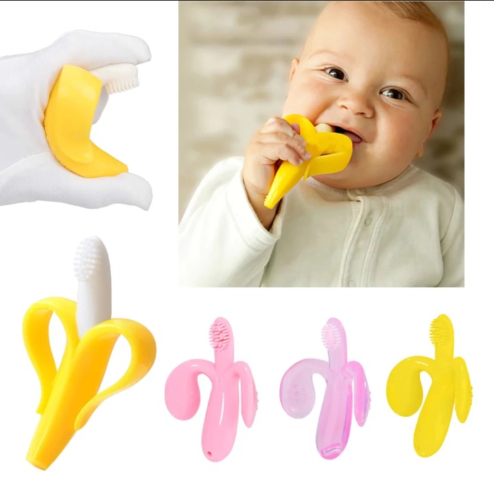 Baby Silicon Banana Teether For Babies Non Toxic Sterilize Imported Made