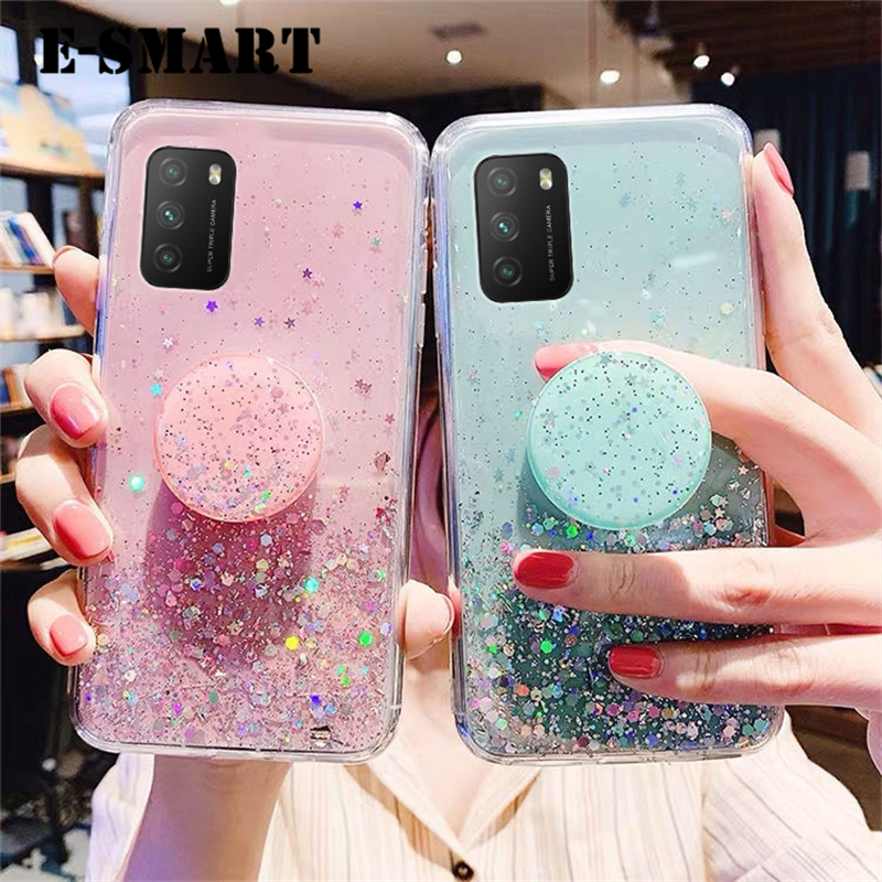 glitter oppo a16 back cover