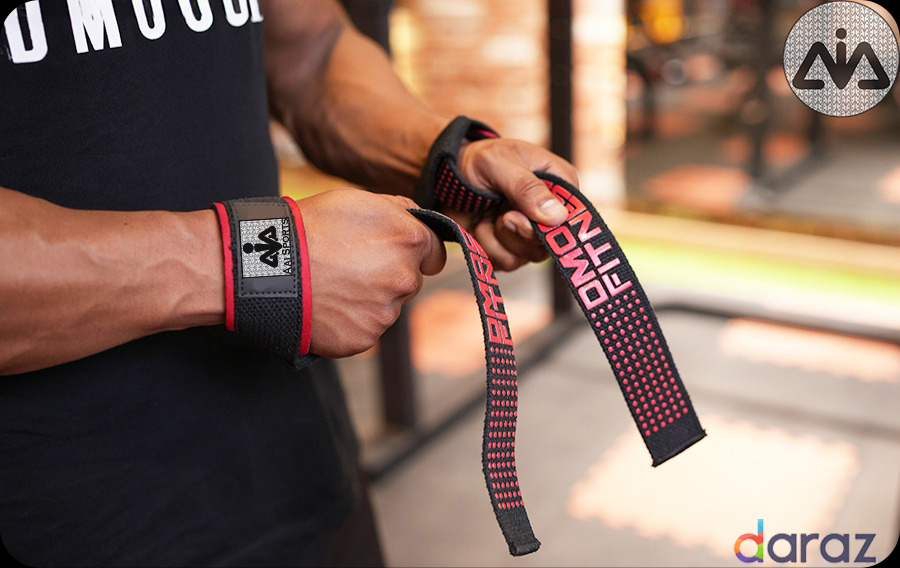 AAi Gym Wrist Strap Weightlifting Hand support | cotton Bar lifting strap24" Strong Cotton Weightlifting Wrist Straps To Support Grip and Lift Heavier - Ultimate Workout Deadlift Straps for weight lifting