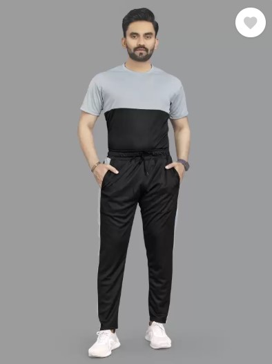 Colorblock Men Track Suit T-shirt & Trouser For Men