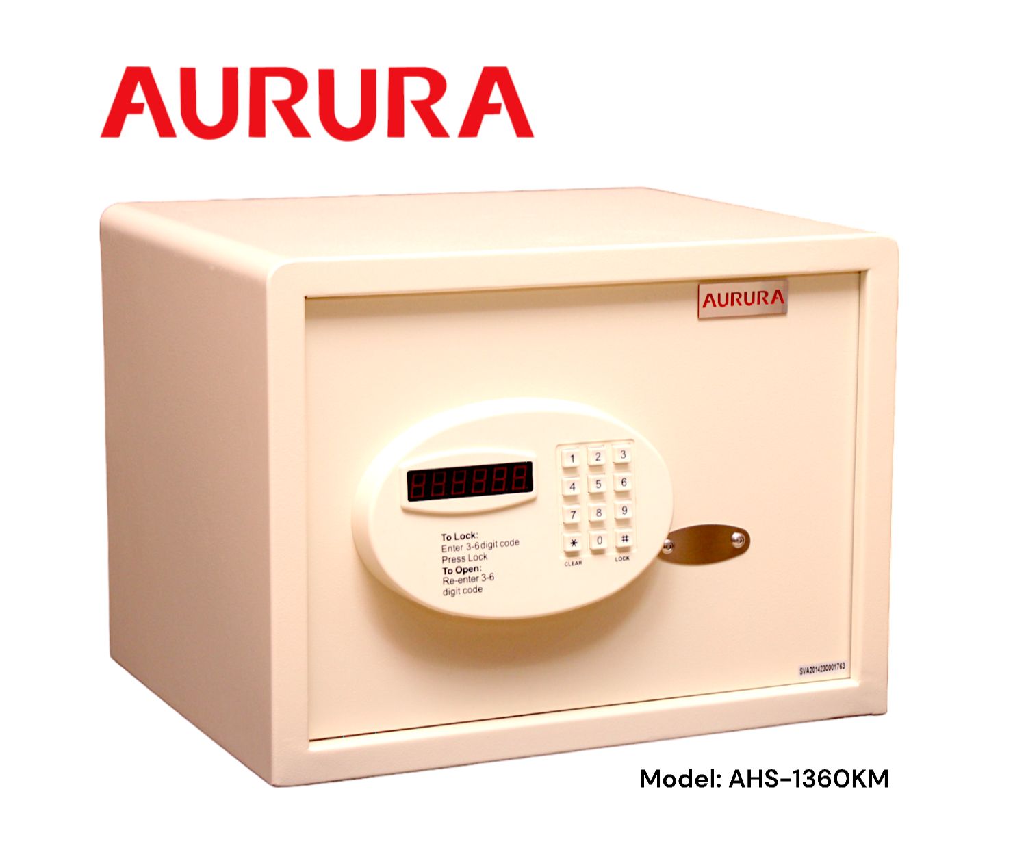 Aurura Digital Electronic Safe AHS-1360KM - Secure Laptop Compartment ...