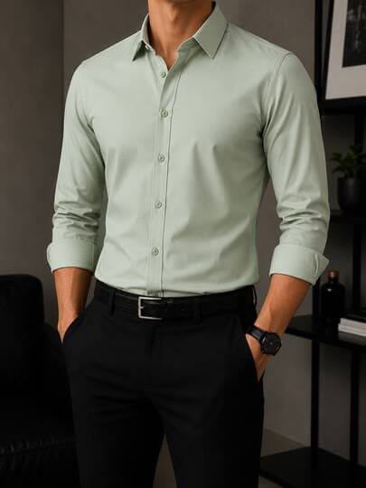 Formal Dress shirt for men - Cotton - | Pant Coat Shirts | - Black - Navy Blue - White - Mahroon