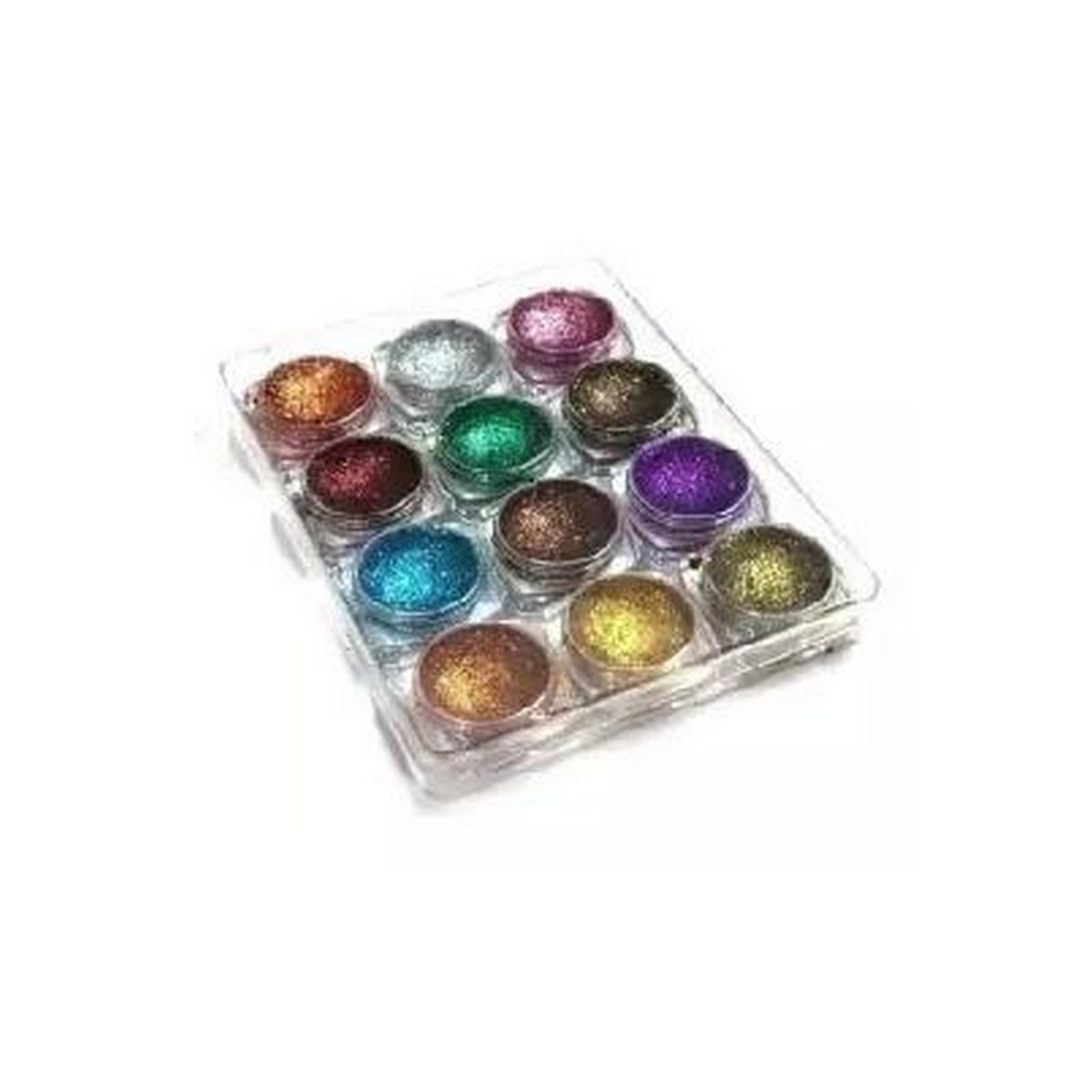 Dusty Glitter Eye Shadows Pack of 12
