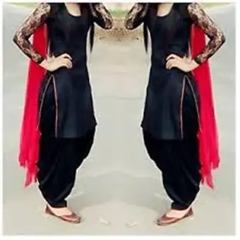 black simple dress pakistani