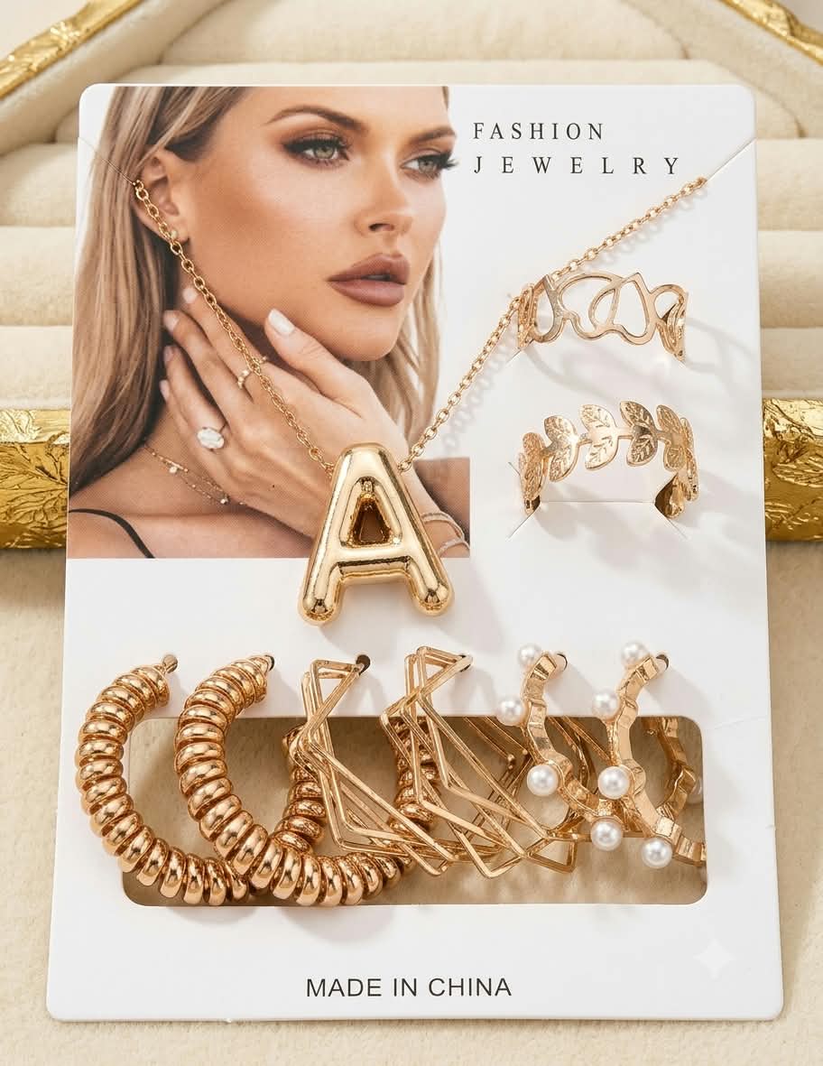 Pack Of 12 - Earrings Tops Fashion Women trendy stylish girls EarringE-5642