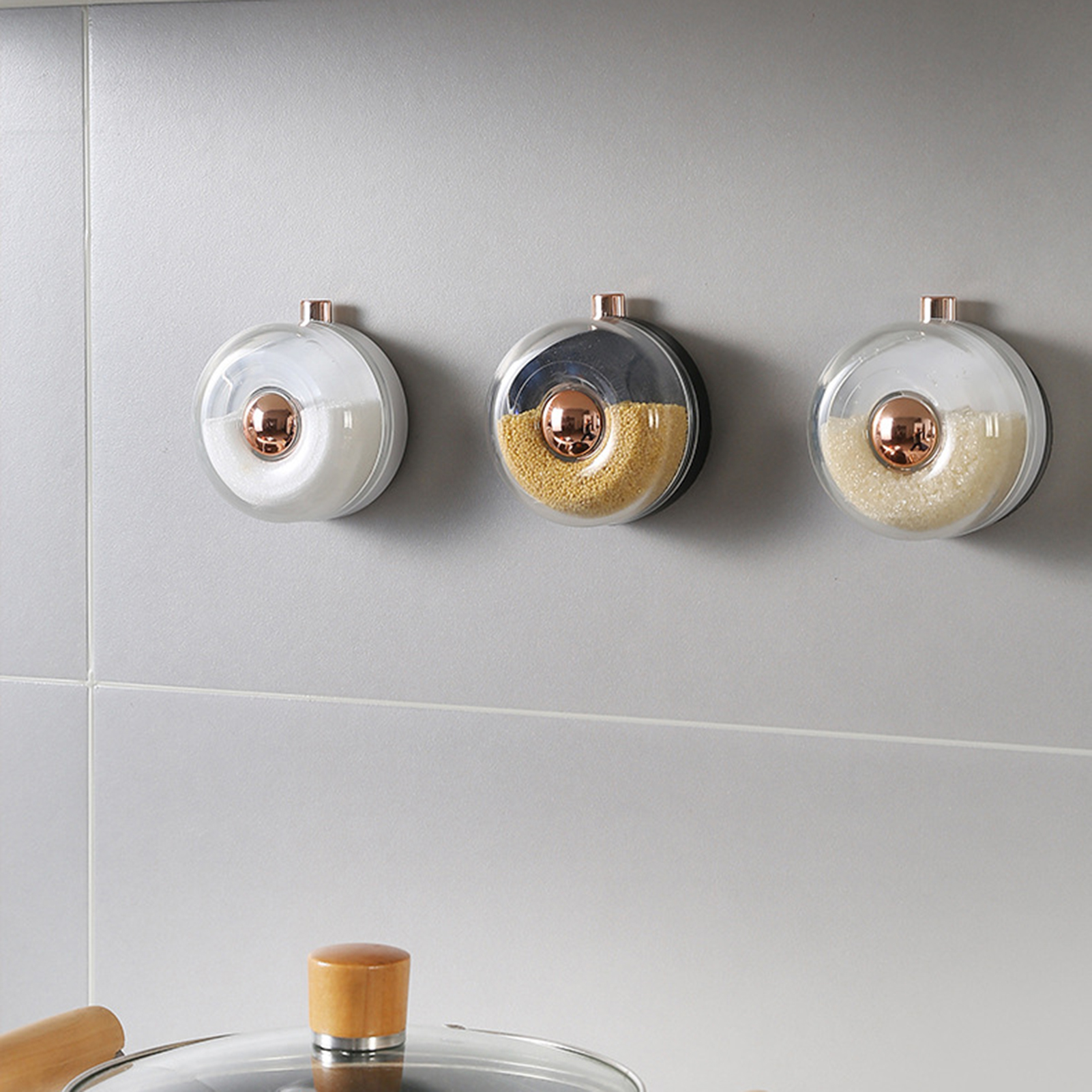 Seasoning Container With Lid Magnetic Sticker Seasoning Container