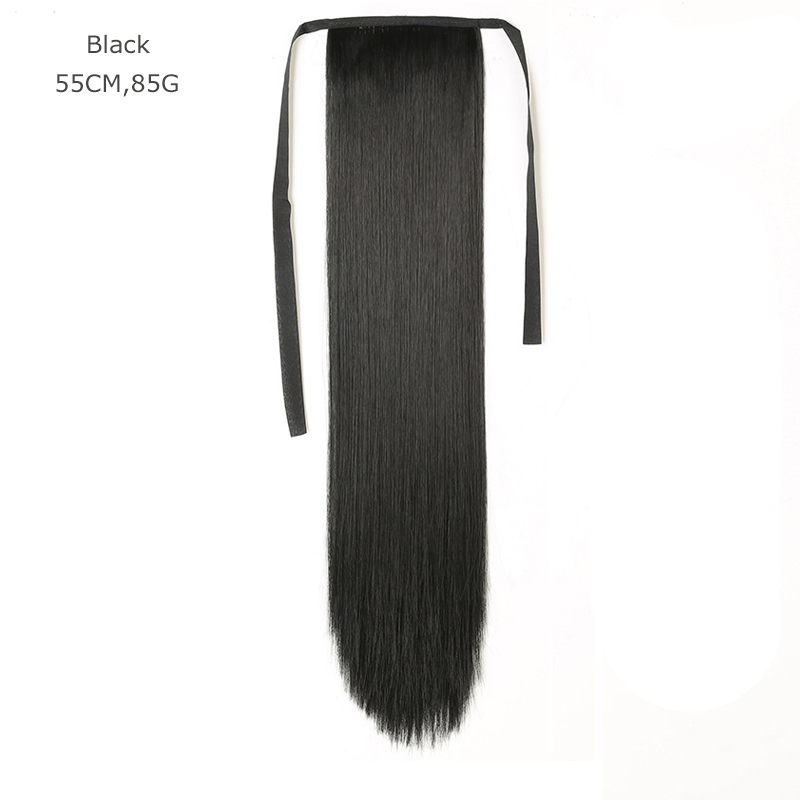 45/55/65cm Super Long Straight Clip In Tail False Hair Ponytail