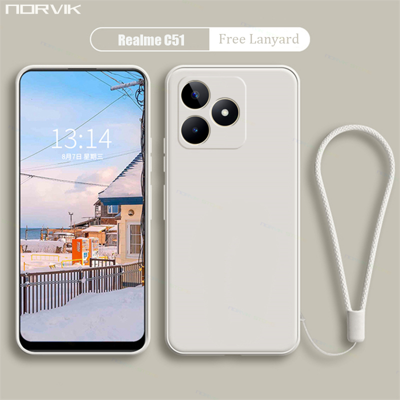 NORVIK for Realme C51/Realme C53/Realme Note 50 Phone Case Lens