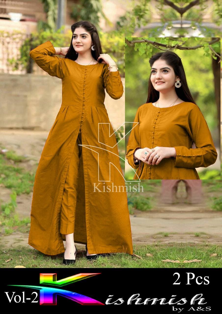 Georgette long kurti with front cut  Buy online from ShopnSafe