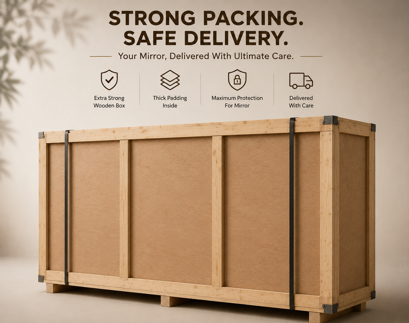 Trusted Trends | Full Length Dressing Mirror | 24x60 Inches | HD Body Mirror | Standing & Wall Mounted