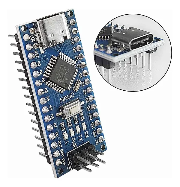 Arduino Nano V3.0 Development Board Compatible Controller Board for DIY Projects, Robotics & Electronics Prototyping(Pre Soldered TYpe C)