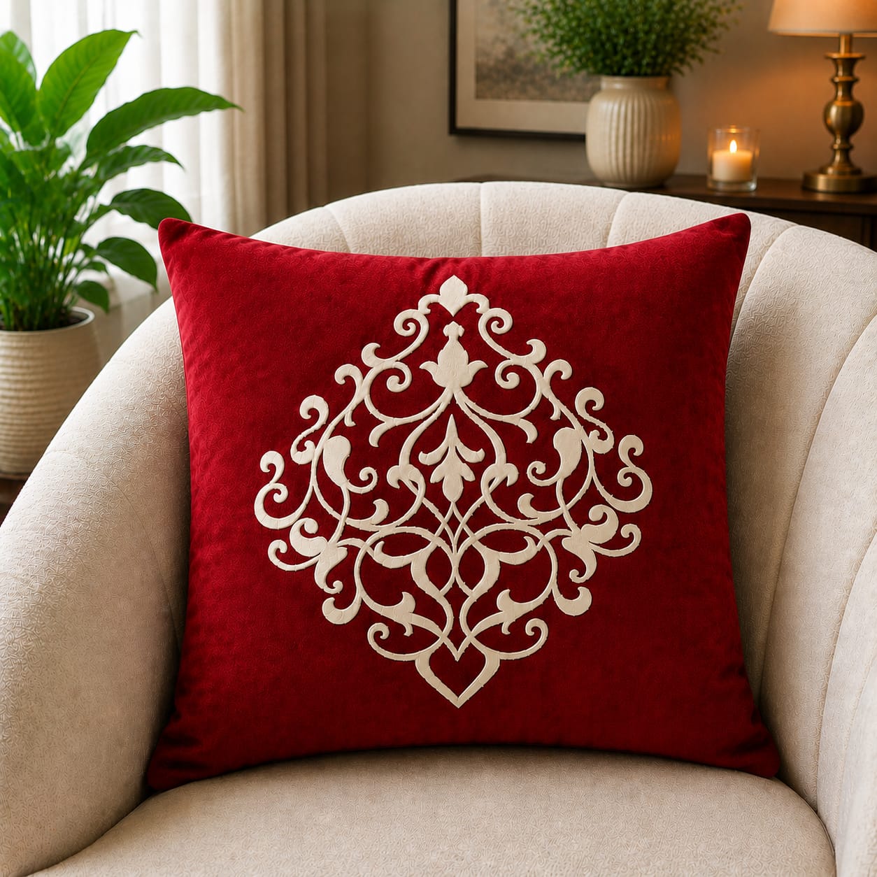 Decent Soft Velvet Cushion Cover Specific Style/ Color Best For Sofa And Bed Decorated By Ayat Bedding