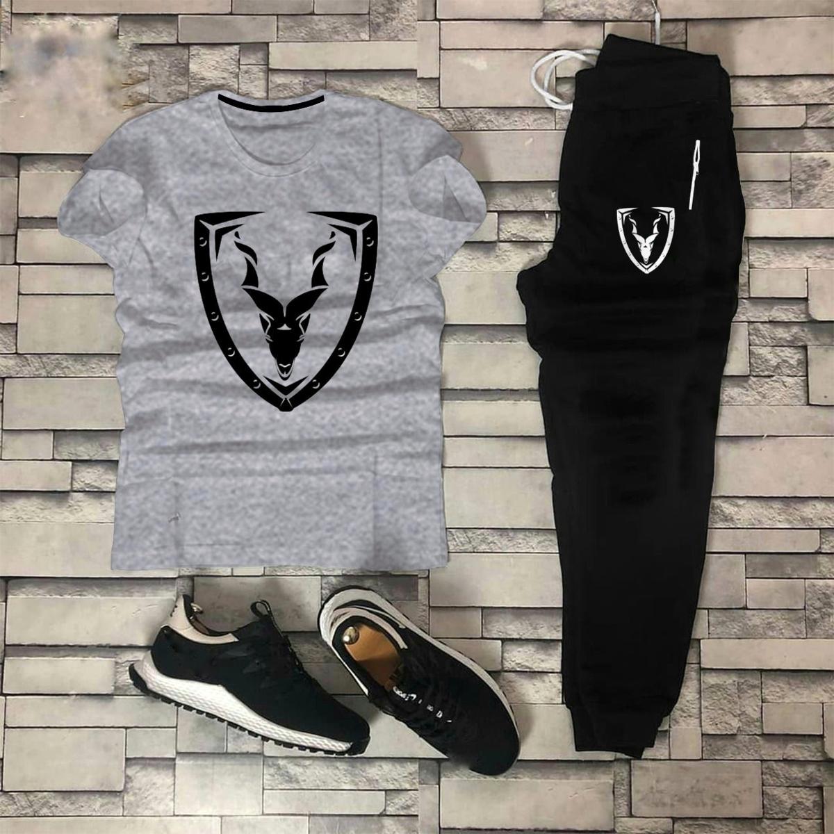 MARKHOR Tracksuit for Men printed half Sleeve T-Shirt & Trouser for Summer Collection Elegant Trendy Wear