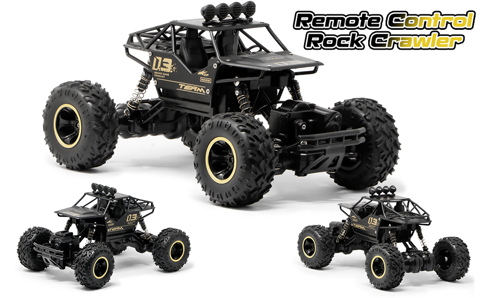 Rock Crawler Electric RC Vehicles Alloyed R-C Car Remote Control Toy Cars Controlled Drive Off-Road Toys Off-Road Truck 4 Wheels Drive