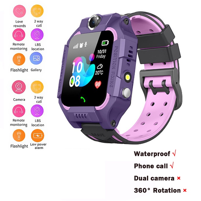 TOP【 24h Ship+Ready stock】COD FREE Shipping+ Q19 Kids Smart Watches GPS