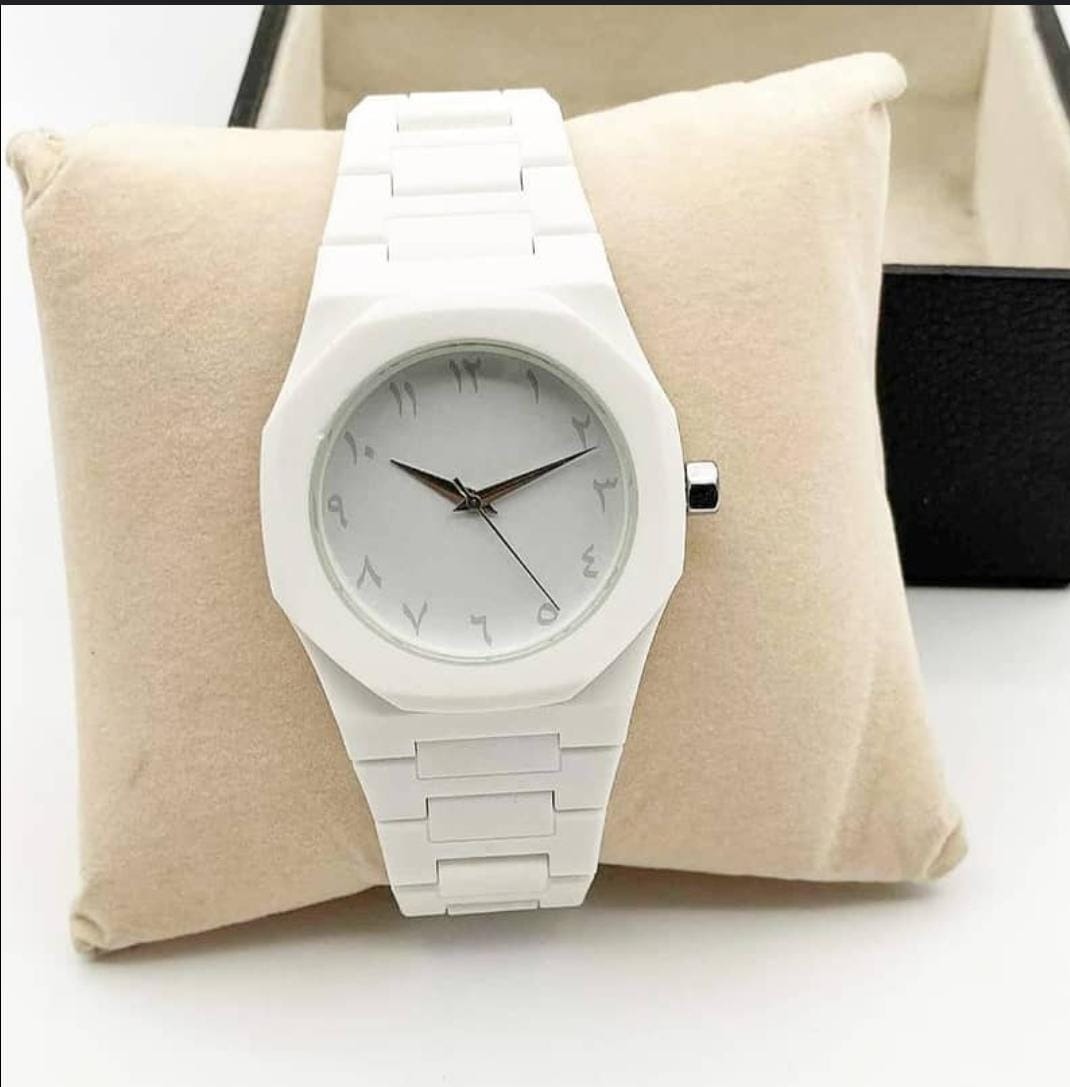 Black Arabic Aura Watch For Men – Elegant Design, Arabic Numerals, Premium Quartz Movement ✅
