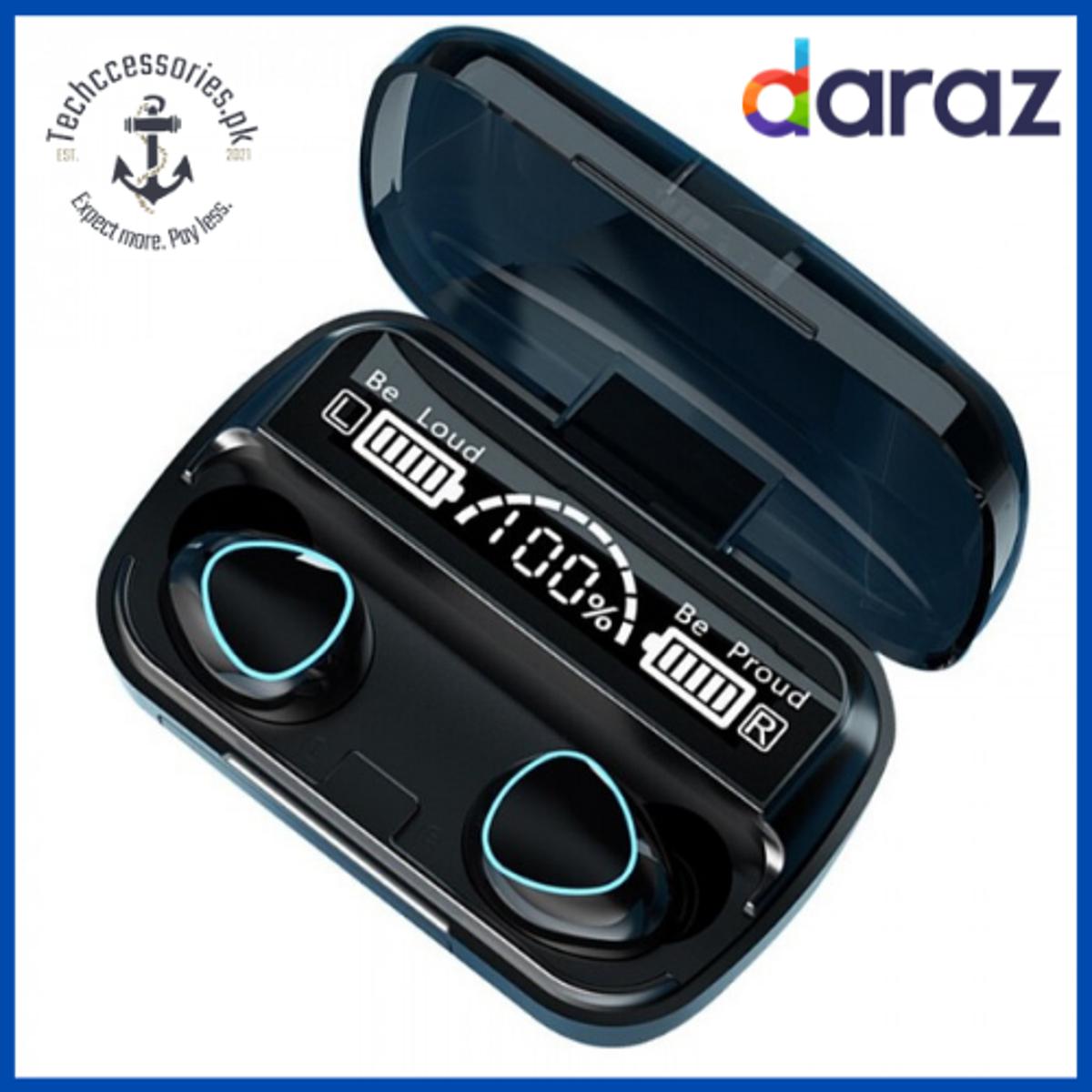 M10 Bluetooth 5.1 Wireless Headphones, TWS Audio Device, 2200mAh, Stereo, Sport, Waterproof, with Microphone price in Pakistan