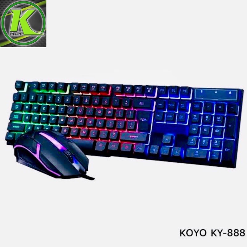 Koyo Gaming Koyo Keyboard Light HP Wired Gaming Keyboard And Mouse