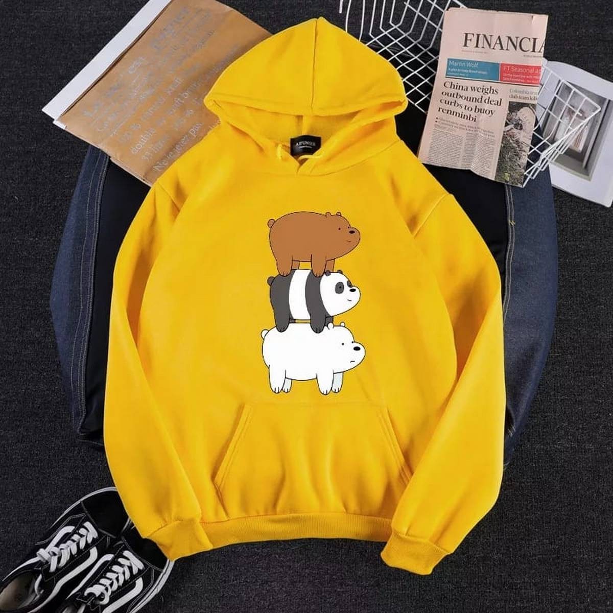 Lazada Hoodie Bare Bears Bare Bears Fleece Full Sleeves Pull Over