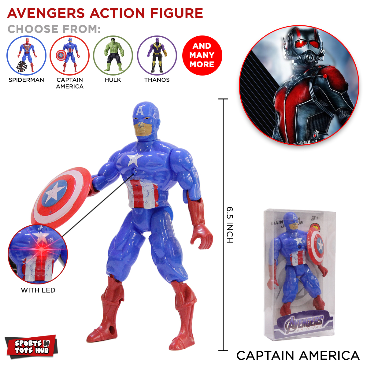 Avengers Action Figures With Light Marvel Legends Hot Toys