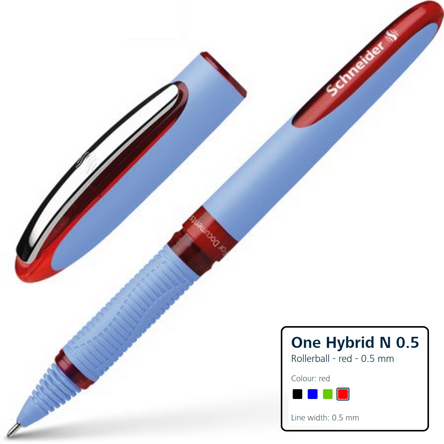 Schneider One Hybrid N 0.5mm Rollerball Pen for Documents (Made in ...