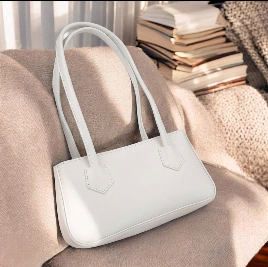 Premium Leather Shoulder Bag for Women - Fashionable Solid Color Underarm Bag & Elegant Handbag, Stylish Ladies Classic Evening Tote Purse