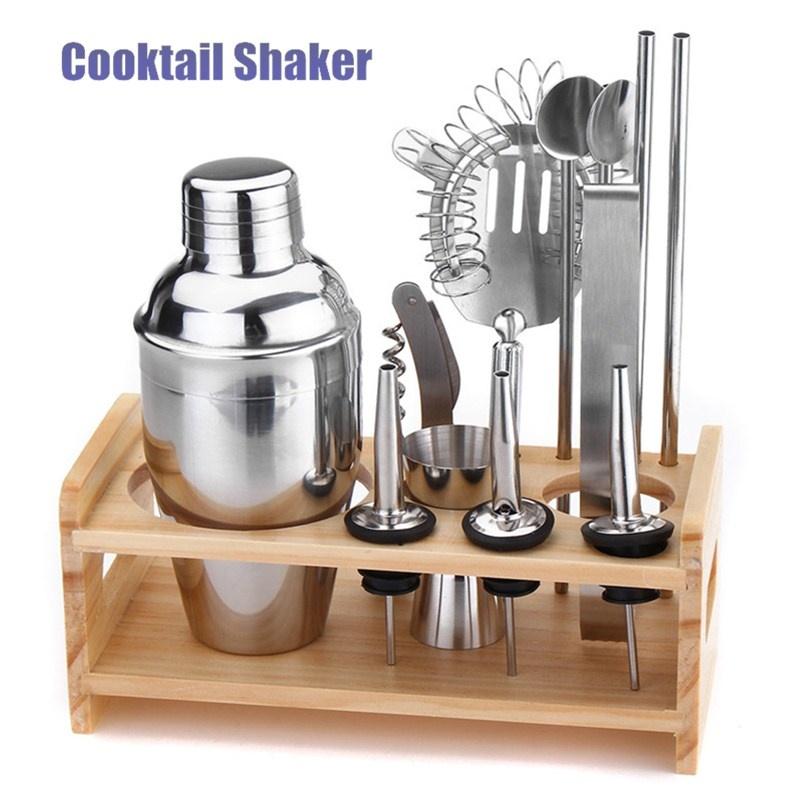 Generic 12pc En Acier Inoxydable Cocktail Shaker Mixeur Boisson Barman