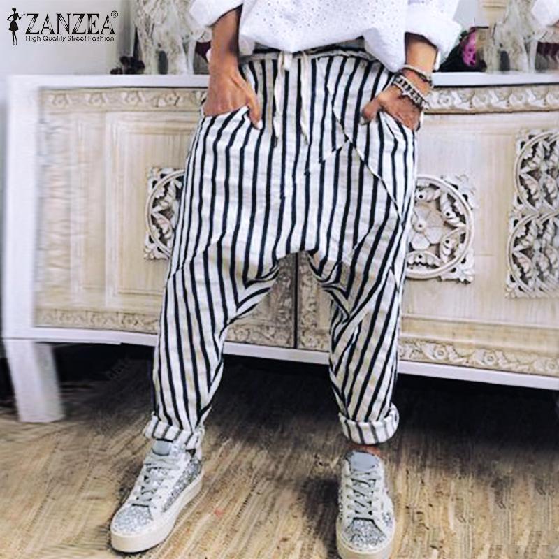 baggy striped trousers