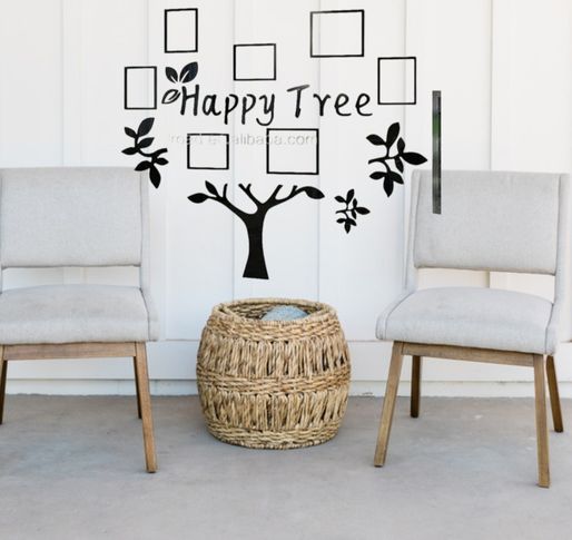 Family Tree Wooden Photo Frame Wall Decor 36x36 Inches