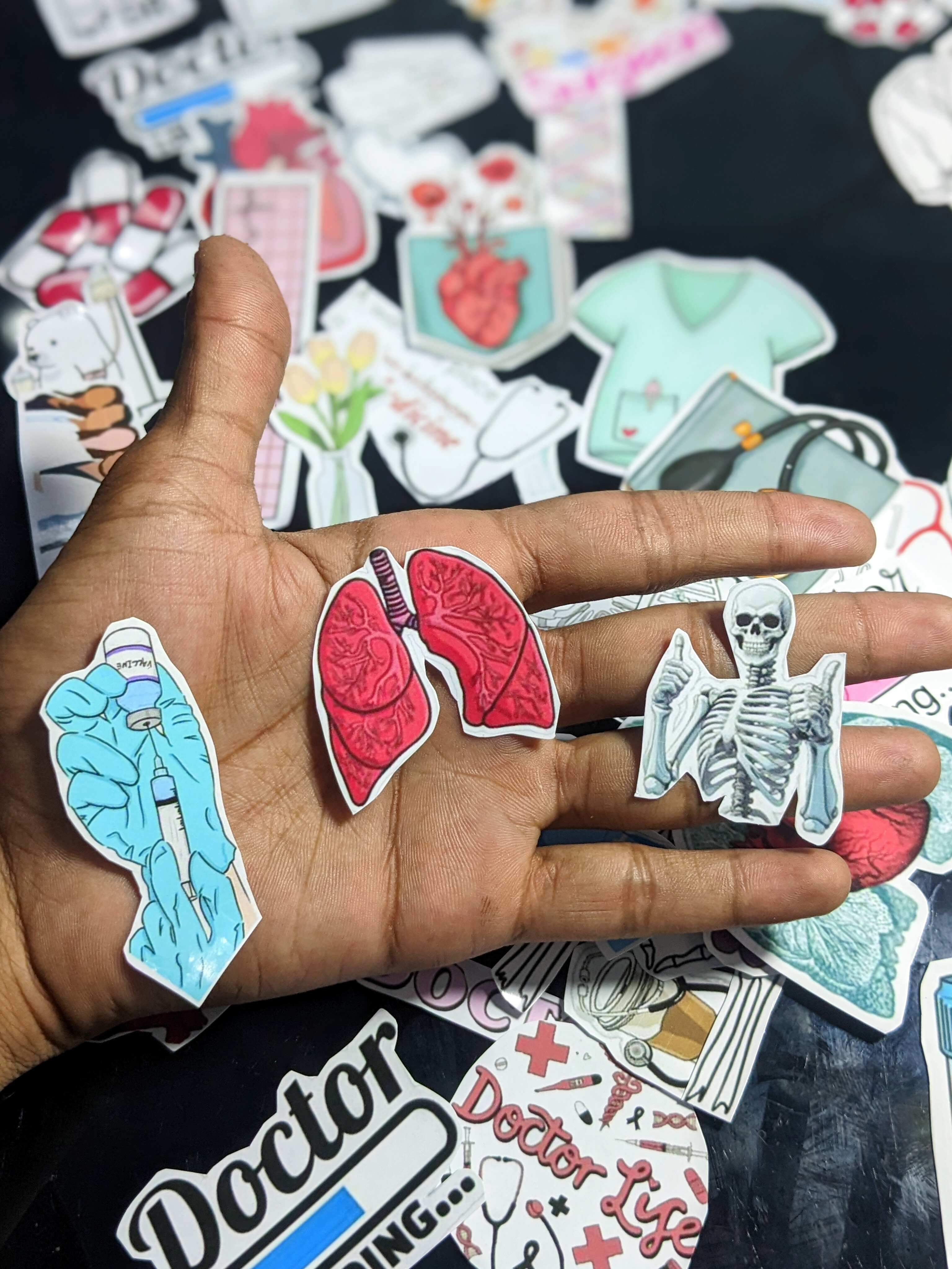 Premium Doctor Stickers (Pack Of 30) Biology/Medical Student Stickers For Notebook Premium Stickers Pack
