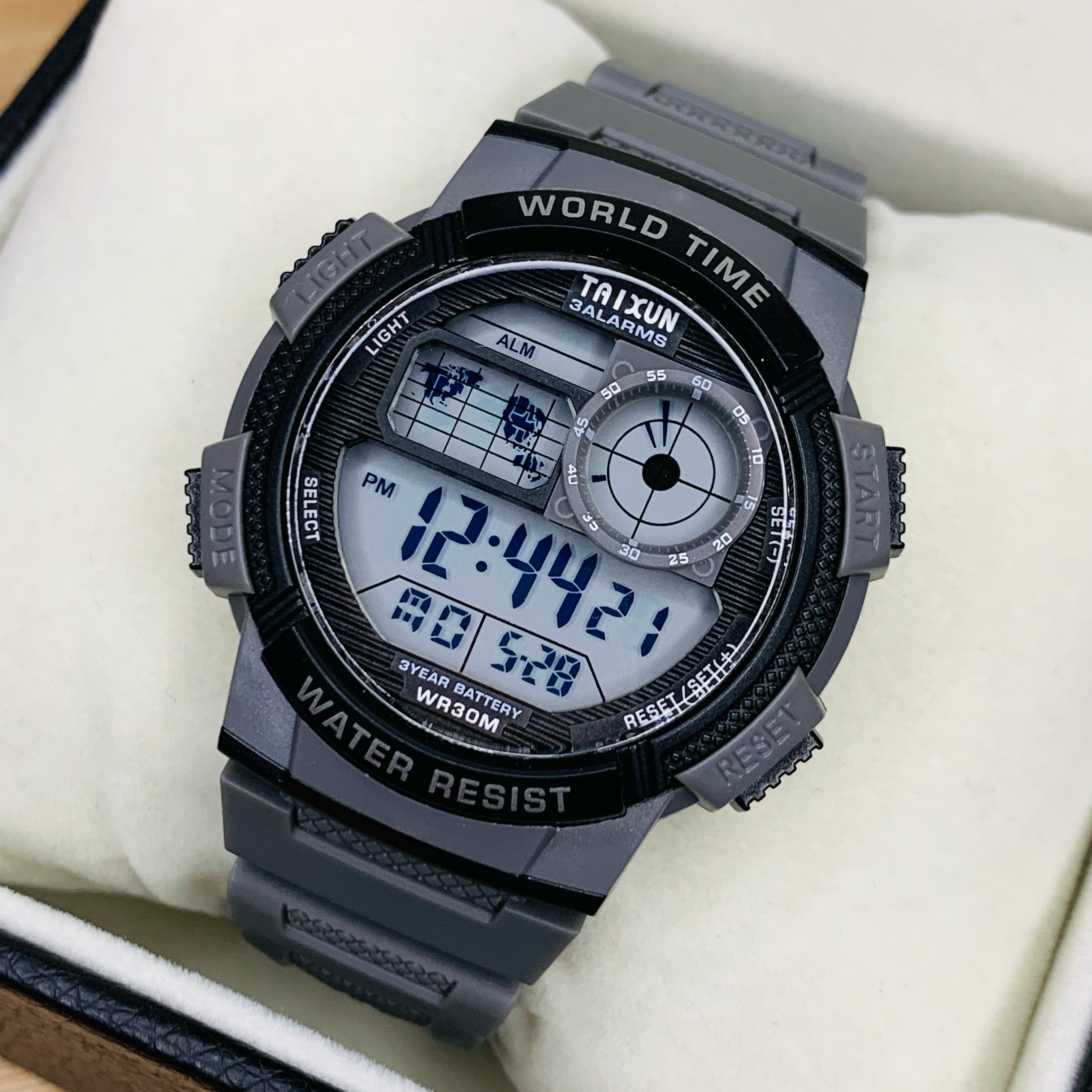 Military Men's Digital Sports Watch For Men Boys Waterproof with LED Back light Digital Watch for Men