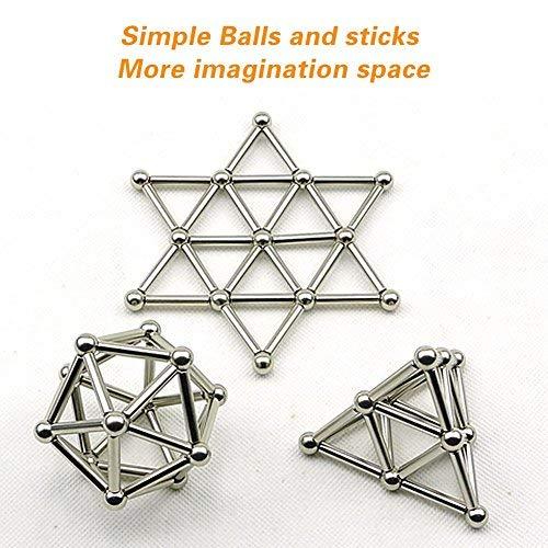 8mm Balls and  Magnetic Rods Toy (63 pcs)