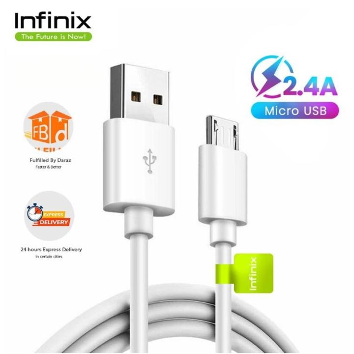 Infinix Original Data Cable Micro USB High-Speed USB Cable - Fast Charging Cable For Android Mobile Phones