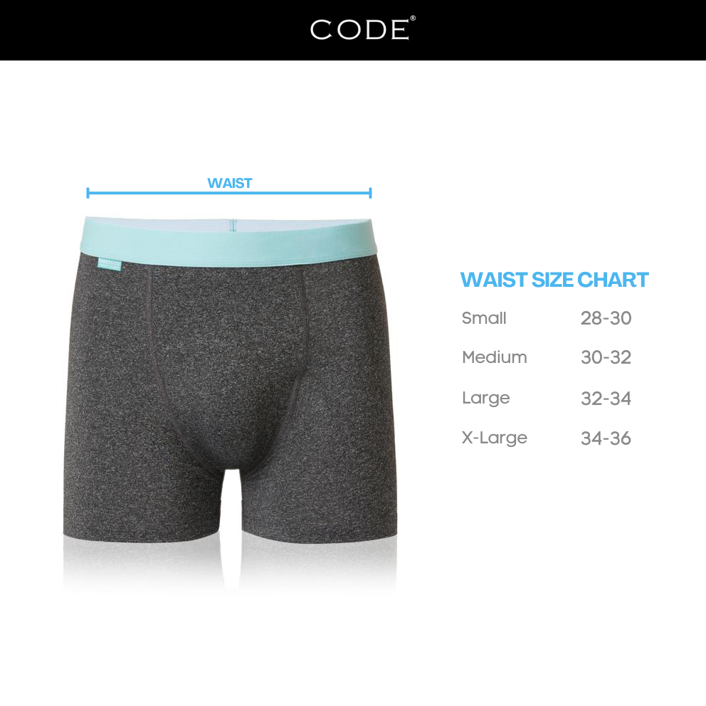 Code Boxer For Men Pack of 3: Random Colors