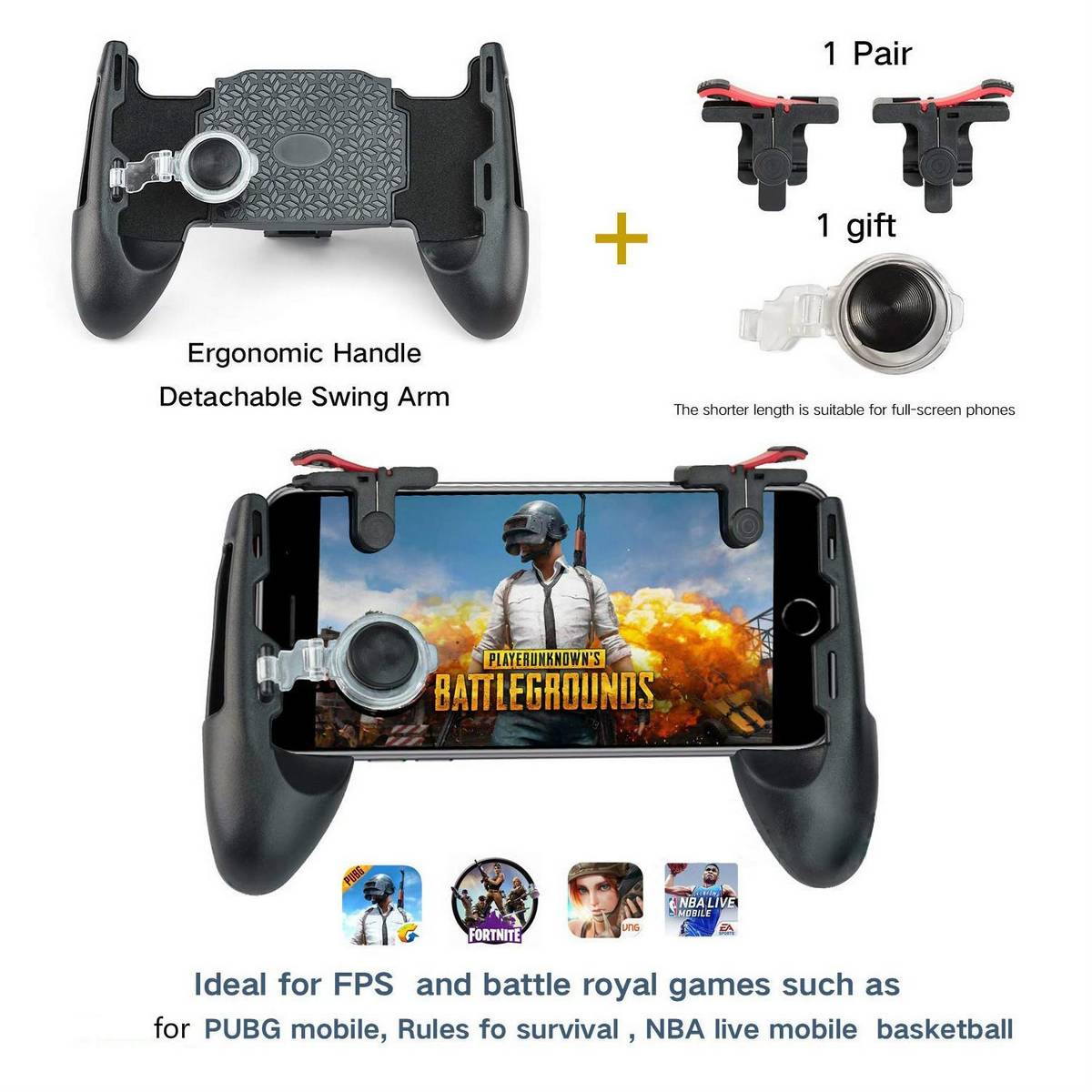 3 In 1 Mobile Gamepad Controller For Pubg Rules Of Survival Knives Out Smart Mobile Phone Buy Online At Best Prices In Pakistan Daraz Pk