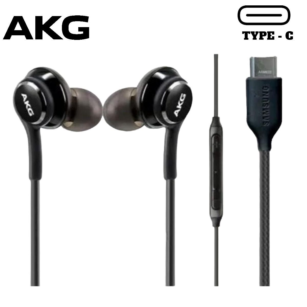 AKG Type C Handsfree - Samsung AKG Type c Handsfree 100% Original AKG Handsfree Imported , High Quality Deep Bass / Sound - Samsung Earphones - Headphones - Handfree