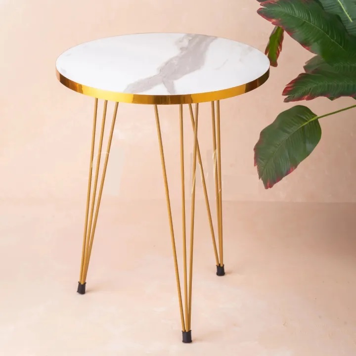 2 pcs/3 pcs Round Coffee Table HIGH Gloss Nesting End Tables - Round Wood Stacking Coffee Side Accent Tables with Metal Legs for Living Room, Home Office, Nightstands for Bedroom, Sturdy Easy Assembly - 2 Pieces Nesting Table set for living Room