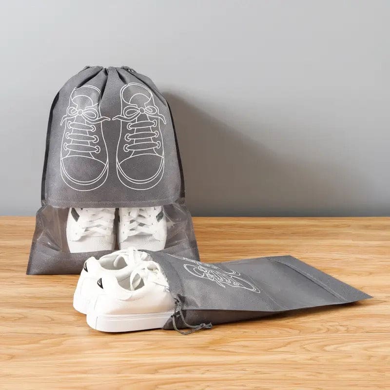 Travel Shoe Pouch Storage bag nonwoven with PVC Bag Daraz.pk
