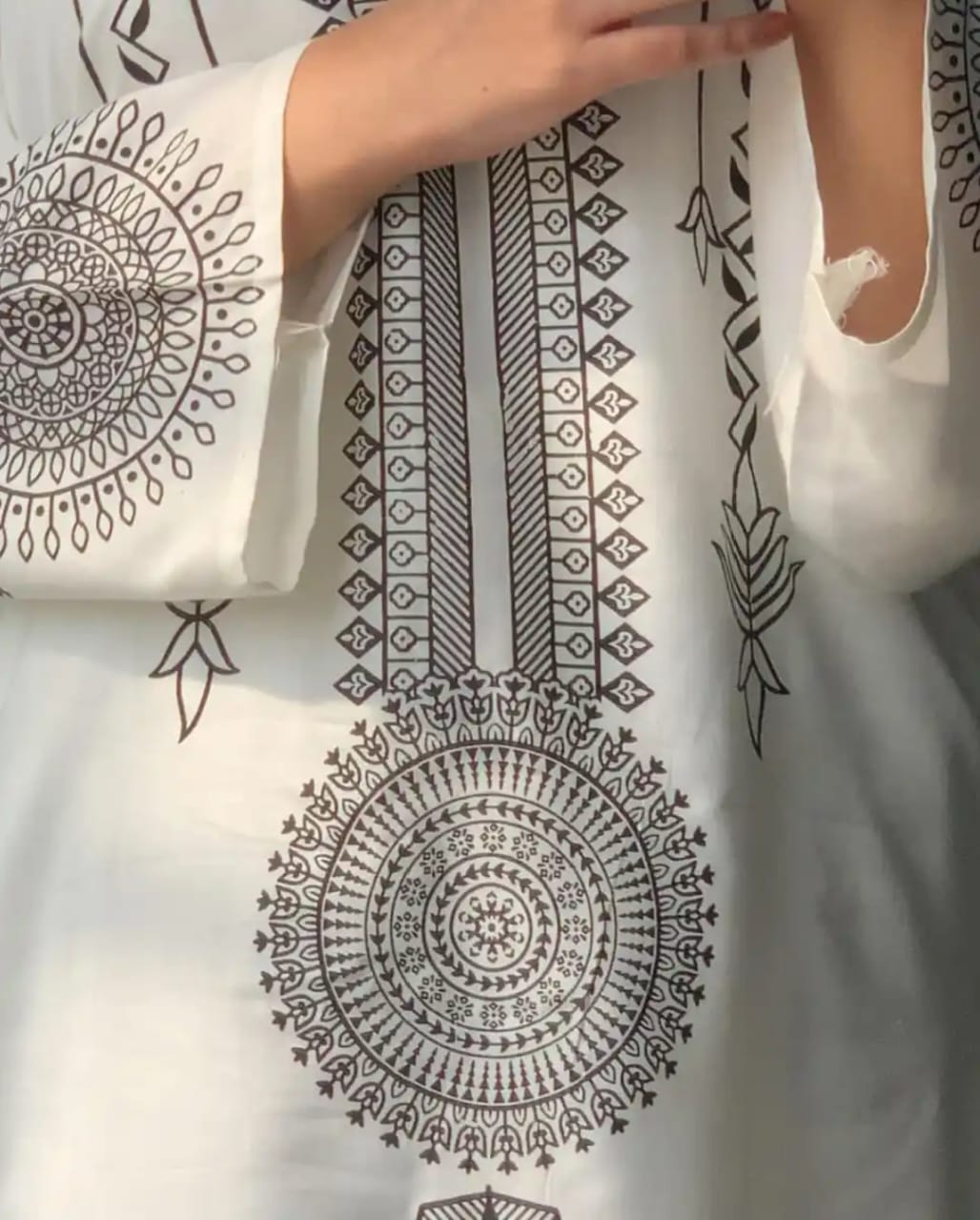 Circular Flower Stitiched  Dress